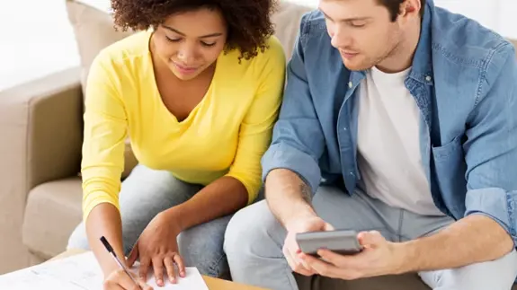 Couple Working Out Finances