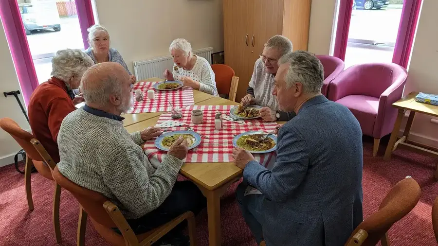 Enjoying Meals Made By Pauline